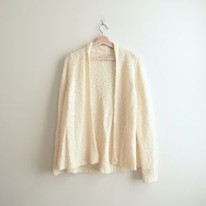 LOFT Large Cream Cardigan